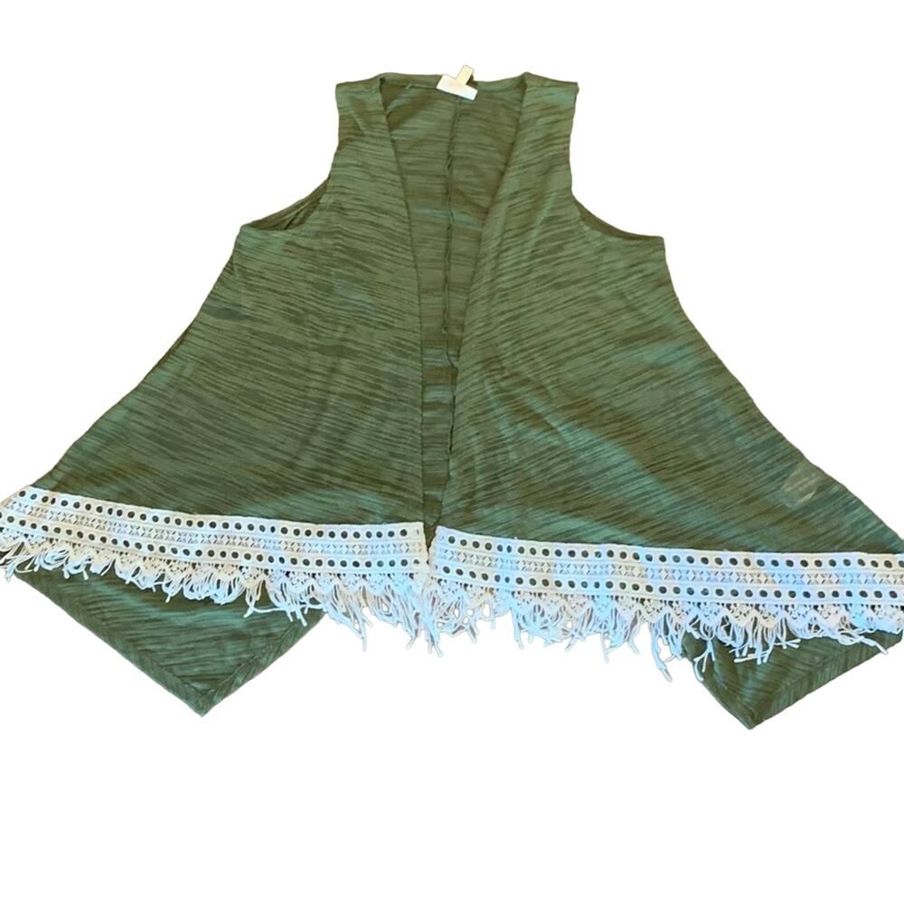 Self Esteem Green Tunic Vest Size Medium